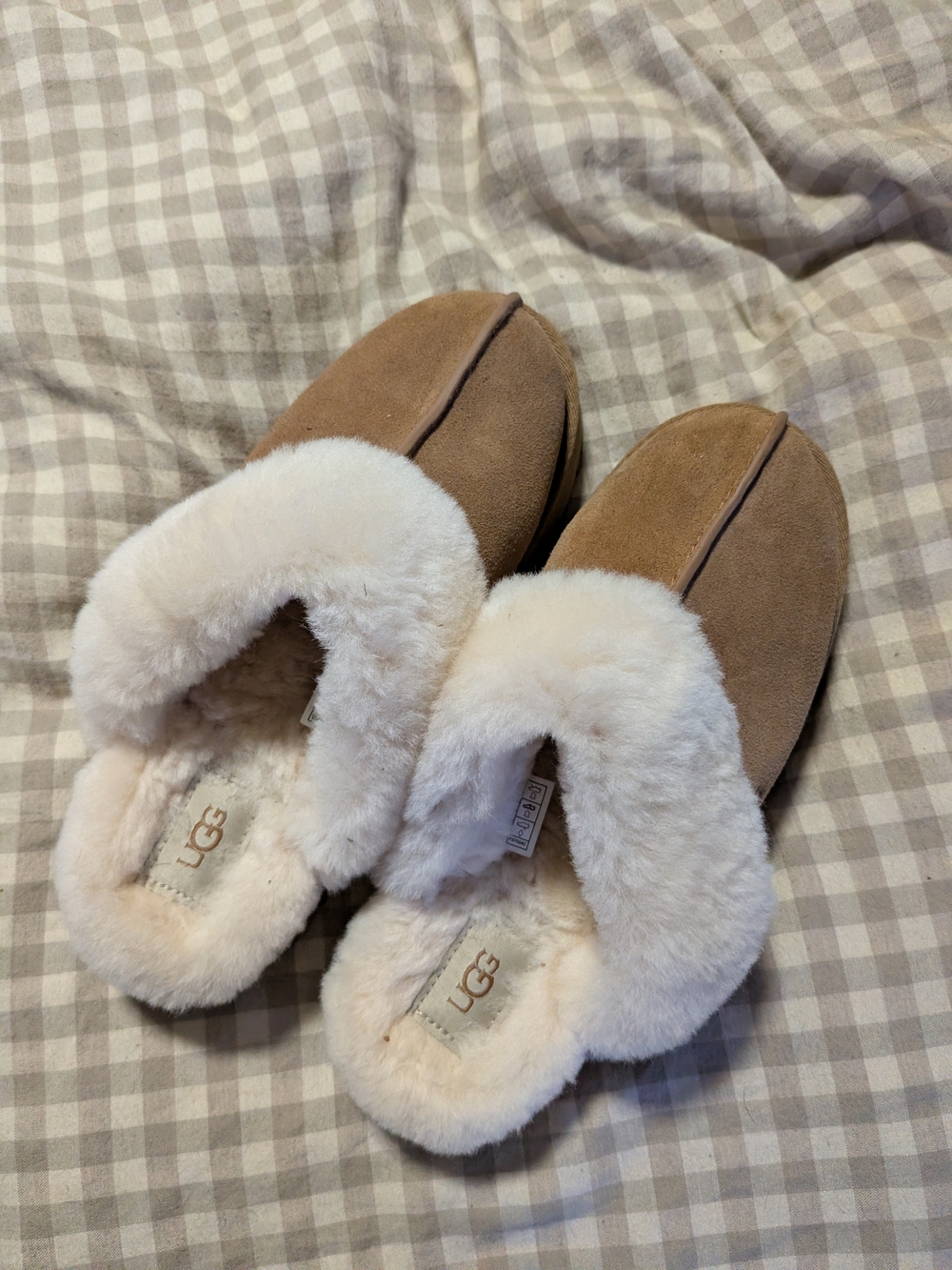 UGG Chestnut Sheepskin Lined Women's Slippers
